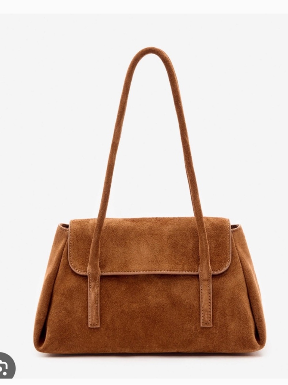 LIKE NEW REFORMATION Small Caterina Top Handle, Couro Suede